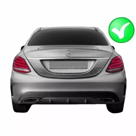 Καπάκια Μαύρα Για Μπούκες Εξάτμισης Amg Look Για Mercedes-Benz W212 FL / W166 C292 / W117 / W205 / X253 / W253 