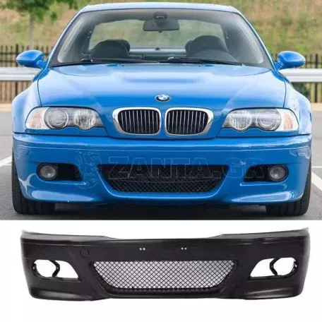 Μπροστινός Προφυλακτήρας Για Bmw 3 E46 98-05 M3 Look Coupe / Carbrio / Sedan / Touring Με Έξτρα Βάσεις 