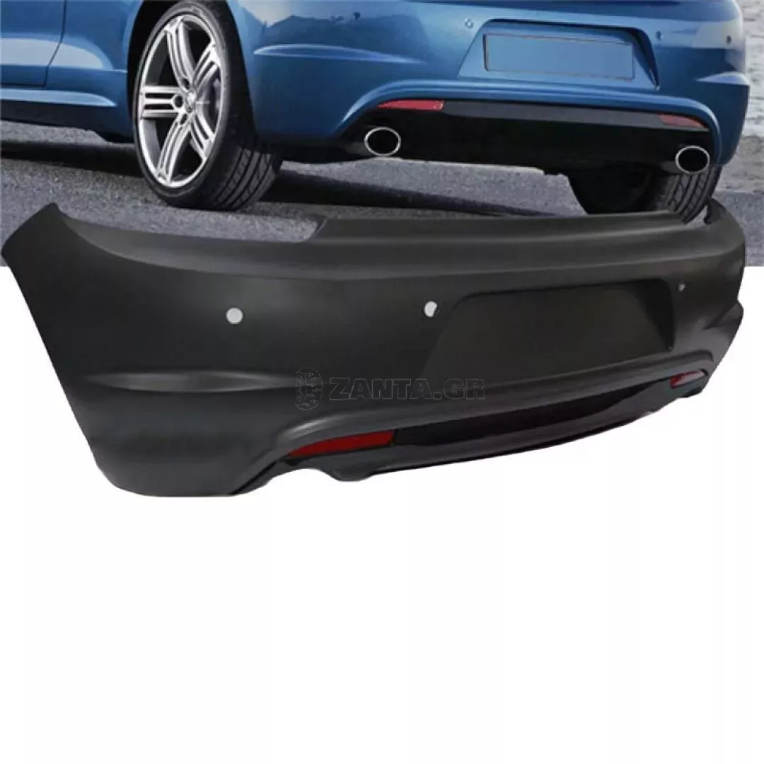 Πισινός Προφυλακτήρας Για VW Scirocco 08-14 R20 Look