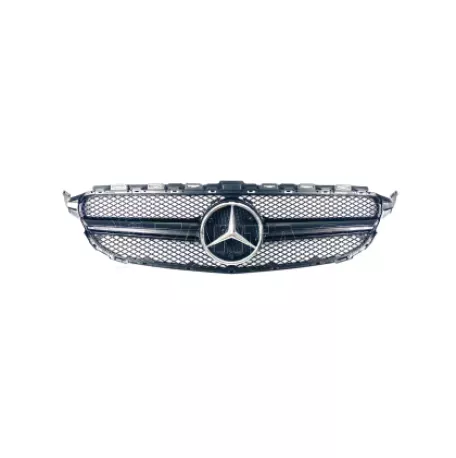 Μάσκα για Mercedes  C-Class  W205 (2014+) - AMG look μαύρη 