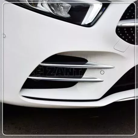 Τριμ Προφυλακτήρα Εμπρός Χρωμίου Για Mercedes-Benz A-Class W177 18+ Σετ 4 Τεμαχίων 