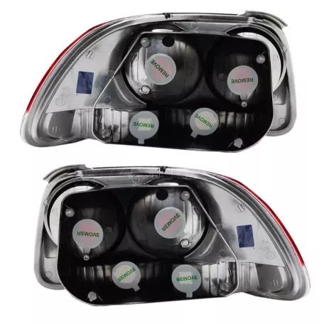 Πισινά Φανάρια Set Για Honda CRX Del Sol 92-98 Κόκκινο/Crystal Reliable Auto Parts 