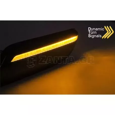 Πλαϊνά Φλας Φτερού Για Mini Cooper F55/ F56/ F57 2021- Dynamic Led Smoke 2Τεμάχια 