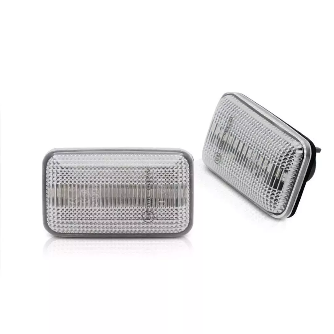 Πλαϊνά Φλας Φτερού Για Audi 100 82-94 / 200 82-91 / Α6 C4 94-97 / 80 91-96 Dynamic Led White 2 Τεμάχια