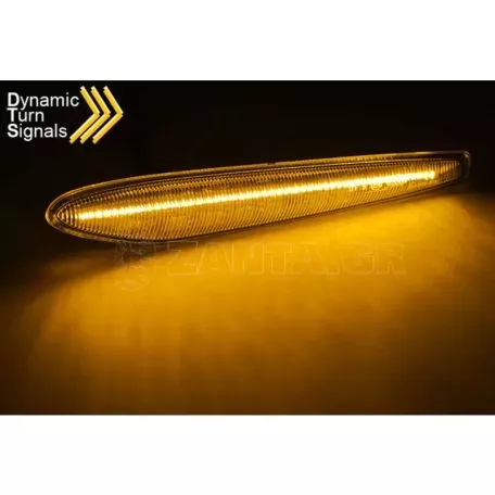 Πλαϊνά Φλας Φτερού Για Alfa Romeo 159/ Brera/ Spider 05-10 White Led Dynamic 2 Τεμάχια 