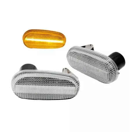 Πλαϊνά Φλας Φτερού Για Alfa Romeo Mito / 147 00-04 White Led Dynamic 2 Τεμάχια 