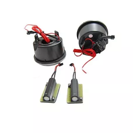 Μπροστινά Φλας Για Jeep Wrangler JK 07-18 Φιμέ Led 2 Τεμάχια 