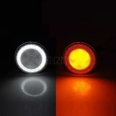Μπροστινά Φλας Για Jeep Wrangler JK 07-18 Φιμέ Led 2 Τεμάχια 