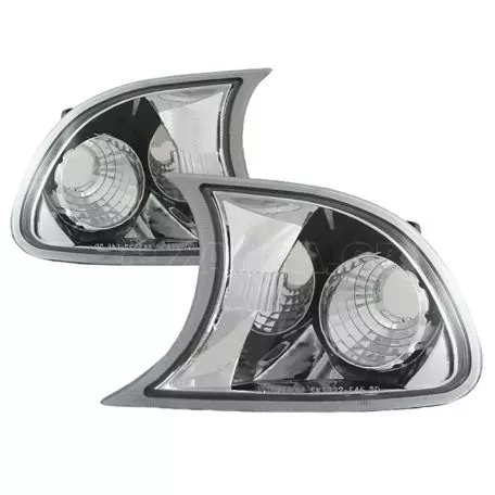 Μπροστινά Φλας Για Bmw 3 E46 Coupe/Cabrio 01-03 Βιδωτά Χρώμιο 2 Τεμάχια Sonar 