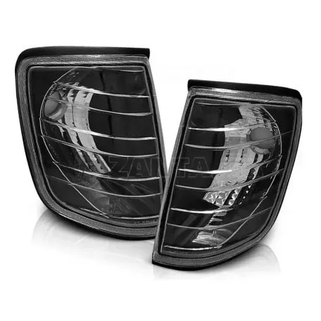 Μπροστινά Φλας Για Mercedes-Benz W124 85-95 Black 2 Τεμάχια 