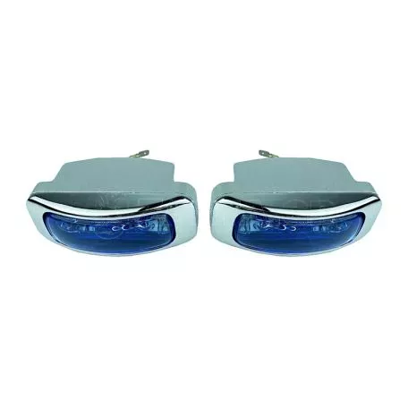 Προβολείς Universal 125x46mm H3 12V 55W LA-1100 16031 Μπλε/Χρώμιο 2 Τεμάχια 
