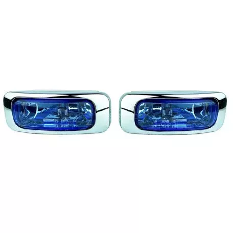 Προβολείς Universal 125x46mm H3 12V 55W LA-1100 16031 Μπλε/Χρώμιο 2 Τεμάχια 