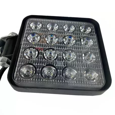 Προβολέας Εργασίας 16 Led Τετράγωνος 110mm x 110mm 48W Flat 10-80V 99089 
