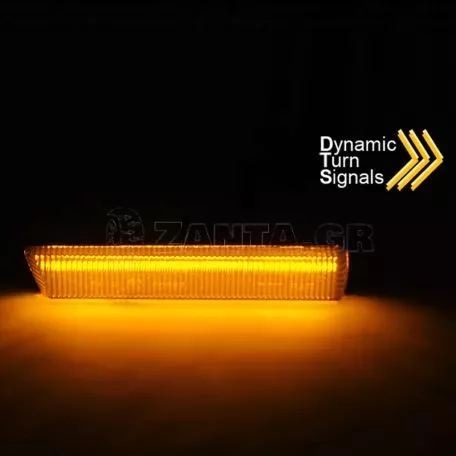 Πλαϊνά Φλας Φτερού Για Bmw M3 E46 / 7 E38 94-01 Led Dynamic Φιμέ 2 Τεμάχια 