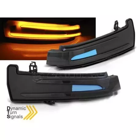 Φλας Καθρέπτη Για Mercedes-Benz W204 / W212 / W176 / W221 / W166 / X204 Dynamic Led Φιμέ 2 Τεμάχια 