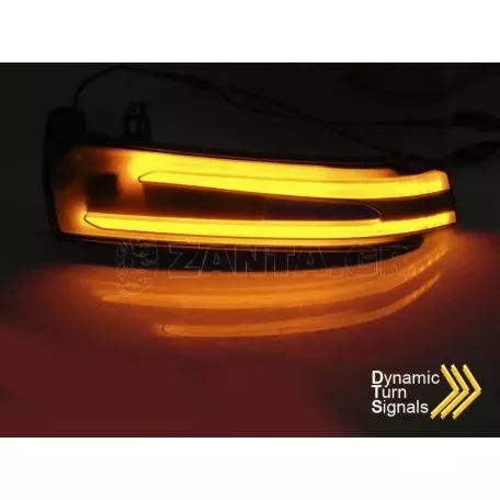 Φλας Καθρέπτη Για Mercedes-Benz W204 / W212 / W176 / W221 / W166 / X204 Dynamic Led Φιμέ 2 Τεμάχια 