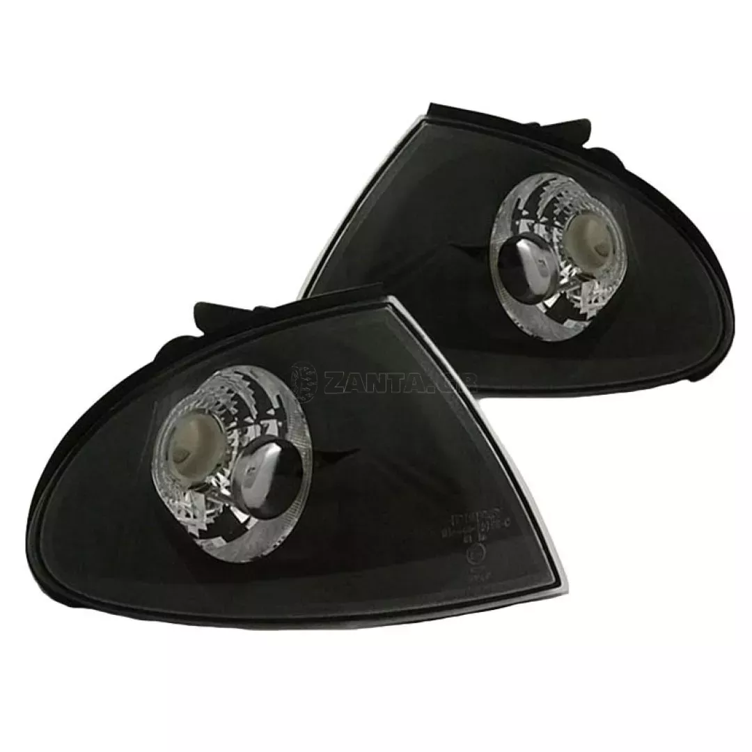 Μπροστινά Φλας Για Bmw 3 E46 99-01 Sedan/Touring Μαύρα 2 Τεμάχια Depo