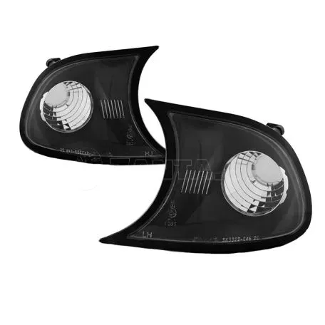 Μπροστινά Φλας Για Bmw 3 E46 Coupe/Cabrio 01-03 Βιδωτά Μαύρα 2 Τεμάχια Sonar 