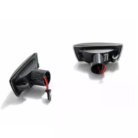 Πλαϊνά Φλας Φτερού Για Opel Astra H 04-10 / Corsa D 06-11 / Insignia 08-12 / Zafira B 05-14 Led Dynamic Smoke 2 Τεμάχια 