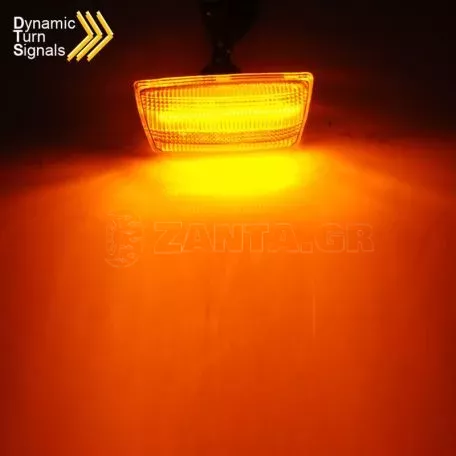 Πλαϊνά Φλας Φτερού Για Opel Astra H 04-10 / Corsa D 06-11 / Insignia 08-12 / Zafira B 05-14 Led Dynamic Smoke 2 Τεμάχια 