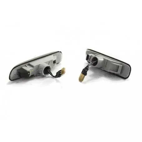 Πλαϊνά Φλας Φτερού Για Bmw 3 E46 Sedan 99-01 / Touring 99-01 / Compact 01-04 / Coupe 99-03 Led Smoke 2 Τεμάχια 