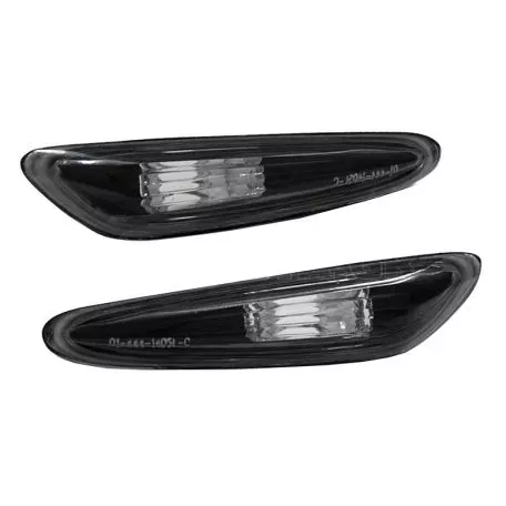 Πλαϊνά Φλας Φτερού Για Bmw 3 E46 Sedan 01-05 / Touring 01-05 / 5 E60/E61 03-10 / X3 E83 03-10 Black 2 Τεμάχια 