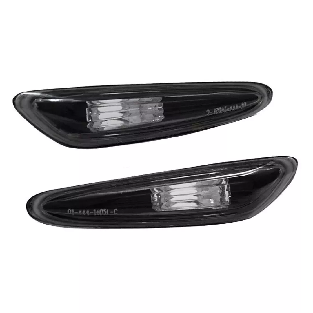 Πλαϊνά Φλας Φτερού Για Bmw 3 E46 Sedan 01-05 / Touring 01-05 / 5 E60/E61 03-10 / X3 E83 03-10 Black 2 Τεμάχια
