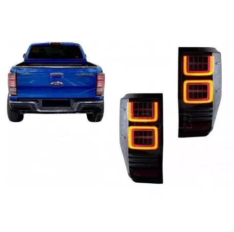 Πισινά Φανάρια Set Για Ford Ranger 12-18 Led Bar Dynamic Φιμέ Full Led VLand 
