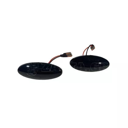 Led φλας φτερού για Opel Vectra B (1995-2002) - φιμέ με τρεχούμενο φλας - σετ 2τμχ.