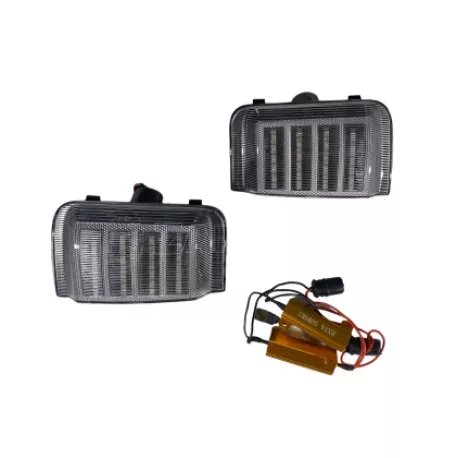 Τρεχούμενα led φλας για καθρέφτες για Fiat Ducato / Citroen Jumper / Promaster (2006-2019) chrome - 2τμχ. 