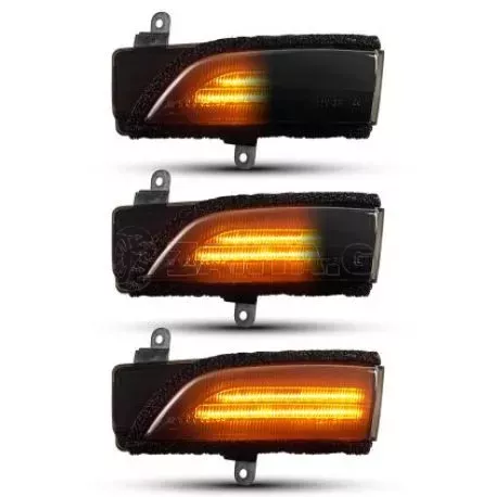 Τρεχούμενα led φλας για καθρέφτες για Subaru Forester (2013-2018), Impreza (2012-2018), Legacy (2012-2019), Outback (2010-2019), WRX (2015-2019) - φιμέ με τρεχούμενο φλας - σετ 2τμ 