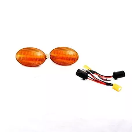 Led φλας φτερού για Opel Astra F / Corsa B, C / Tigra A (1991-1999) - φιμέ με τρεχούμενο φλας - σετ 2τμχ. 