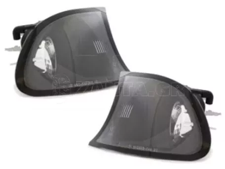 Φλας δίπλα στο φανάρι  BMW E46 coupe (2001-2003) - μαύρο - σετ 2τμχ. 