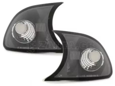 Φλας δίπλα στο φανάρι  BMW E46 coupe (2001-2003) - μαύρο - σετ 2τμχ. 