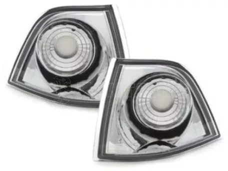 Φλας δίπλα στο φανάρι BMW E36 (1991-1999) sedan - chrome - σετ 2τμχ. 