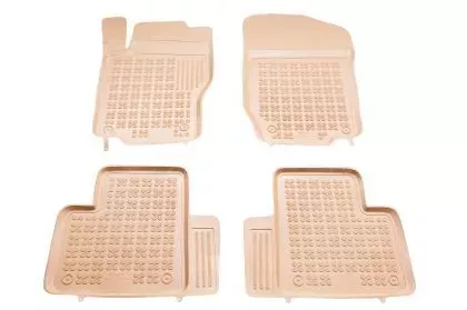 Λαστιχένια πατάκια Rezaw Plast για MERCEDES ML W164 (2005-2011) / GL X164 (2006-2012) - τύπου σκαφάκι - μπεζ - 4τμχ. 