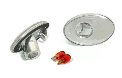 Φλας Opel Astra F / Corsa B / Corsa C / Tigra - χρωμίου - σετ 2τμχ.