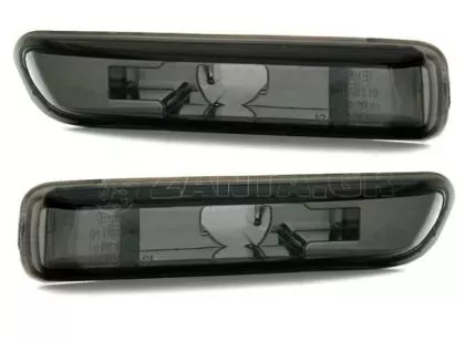 Φλας για BMW E46 (1998-2001) - μαύρο χρωμίου - σετ 2τμχ.