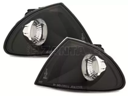 Φλας δίπλα στο φανάρι BMW E46 sedan (1998-2001) - μαύρο - σετ 2τμχ.
