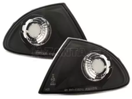 Φλας δίπλα στο φανάρι  BMW E46 sedan (1998-2001) -  μαύρο - σετ 2τμχ. 