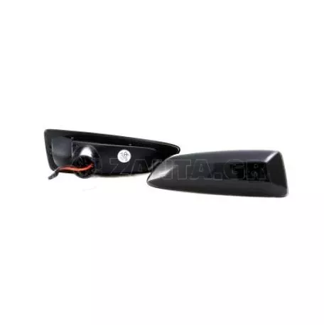 Led φλας φτερού για Opel Astra J,K (2009+), Insignia B (2017+), Grandland, Zafira C (2012+) - φιμέ με τρεχούμενο φλας - σετ 2τμχ. 