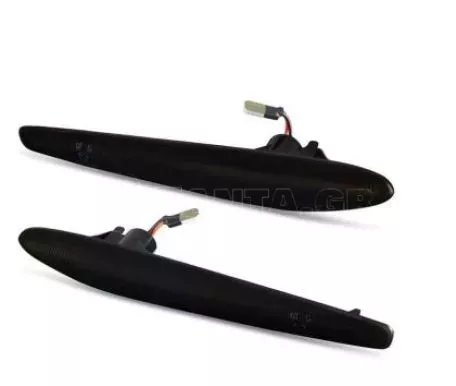 Led φλας φτερού για Alfa Romeo 159  / Brera (2006+) / Spider (2006+) / Lancia Delta / Ypsilon - φιμέ με τρεχούμενο φλας - σετ 2τμχ. 