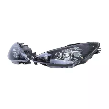 Μπροστινά Φανάρια Set Για Peugeot 206 98-13 Μαύρα Η7/Η7 Depo 