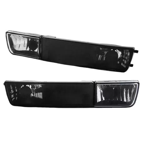 Μπροστινά Φλας Για Vw Golf 3 91-98 / Vento 92-98 Με Προβολάκι Μαύρα 4 Τεμάχια 