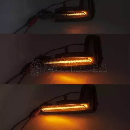 Φλας Καθρέπτη Για Volvo XC60 14+ / XC90 14+ / V90 16+ Led Dynamic Φιμέ 2 Τεμάχια 