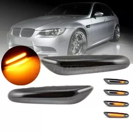 Πλαϊνά Φλας Φτερού Για Bmw 1 E81 / E82 / E87 / E88 / 3 E90 / E91 / E92 / E93 / X1 E84 / X3 E83 Led Dynamic Φιμέ 2 Τεμάχια 