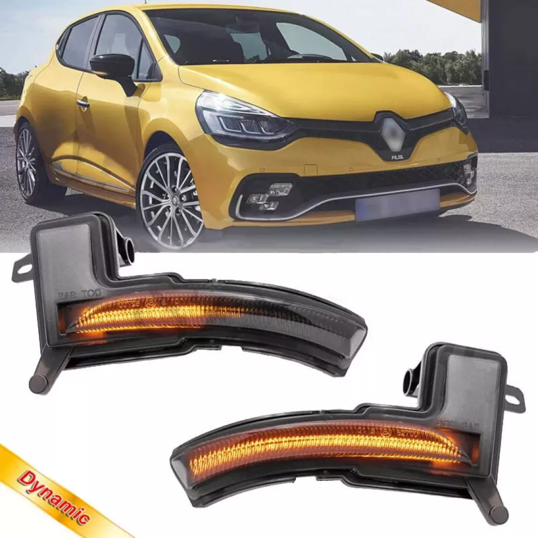 Φλας Καθρέπτη Για Renault Clio IV 16-19 / Captur 17-20 / Nissan Micra 17+ Dynamic Led Φιμέ 2 Τεμάχια