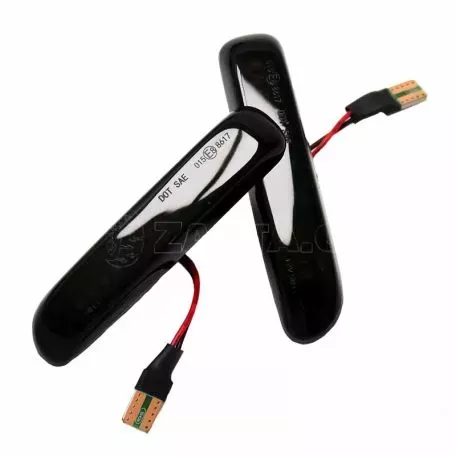 Πλαϊνά Φλας Φτερού Για Bmw 3 E46 Sedan 99-01 / Touring 99-01 / Compact 01-04 / Coupe 99-03 Led Dynamic Smoke 2 Τεμάχια 
