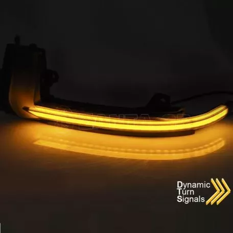 Φλας Καθρέπτη Για Audi A3 8P 2010-2012 / A4 B8 2010-2015 / A5 8F 2010-2016 Dynamic Led Φιμέ 2 Τεμάχια 