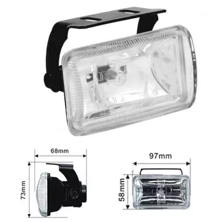Προβολείς Ομίχλης Universal 97x58mm H3 12 Volt 55 Watt LA-1040 Λευκοί 2 Τεμάχια 